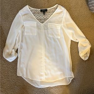 White business casual top